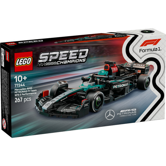 LEGO Speed Champions 77244 Mercedes-AMG F1 W15 Race Car (267 Pieces), Building Block, Toys, Bricks - Gambar 2