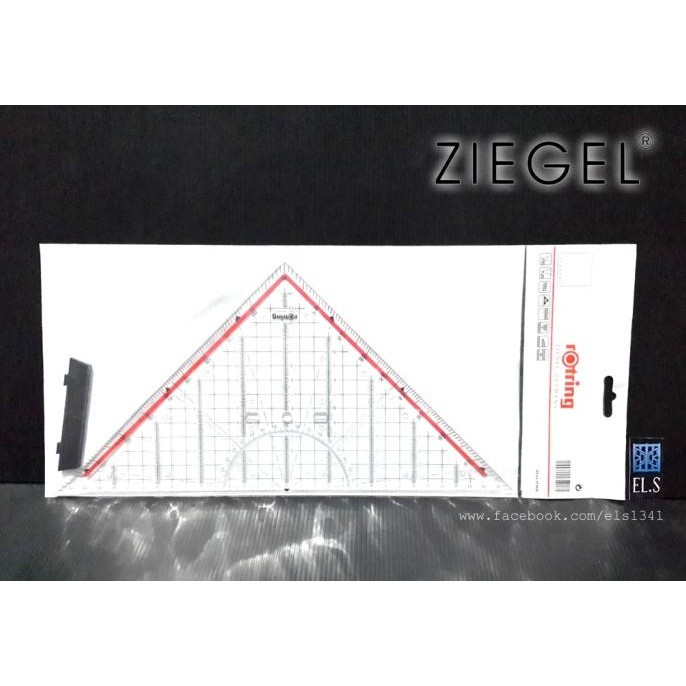 Ziegel - Triangle Ruler with Handle by Radhiant official | Shopee Singapore