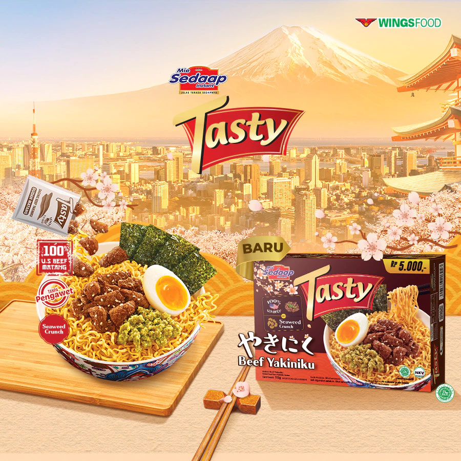 Sedaap Tasty Mie Instan Beef Yakiniku 115 gr x3 - Gambar 3