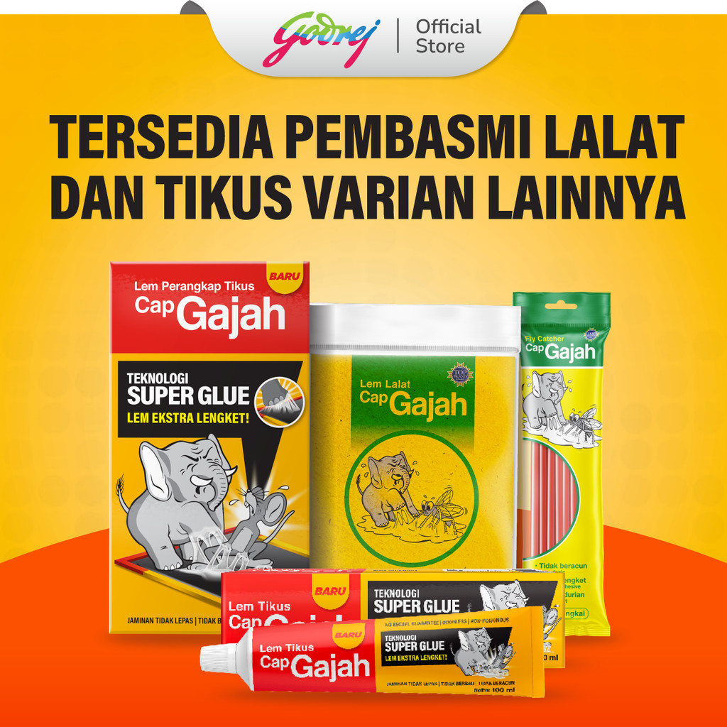 Cap Gajah Lem Perangkap Tikus dan Hama 60gr x3 - Gambar 4