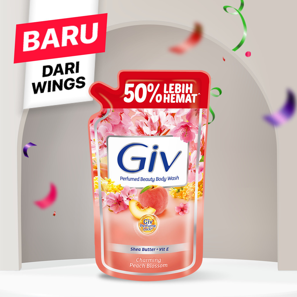 Giv Bodywash Charming Peach Bl Pch 800Ml x5 - Gambar 4