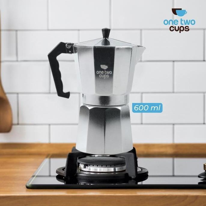 Terbaik One Two Cups Moka Pot Espresso Coffee Maker Stovetop - JF112 teko kopi Paling keren - Gambar 2