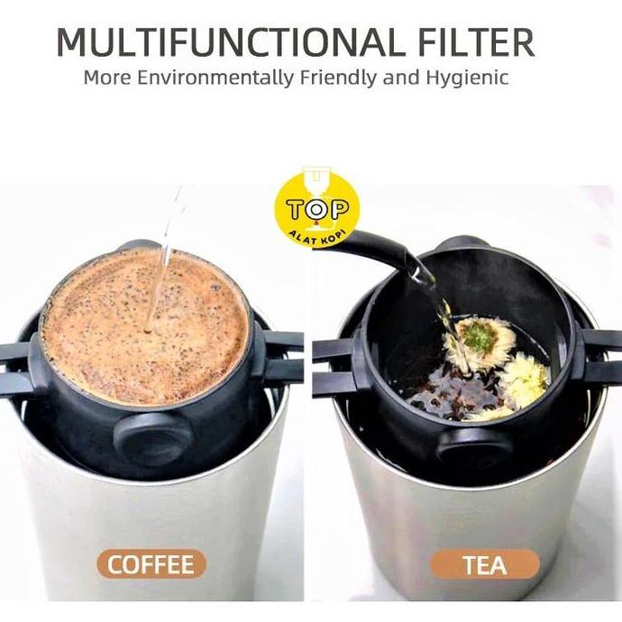 Terbaik Tumbler mug coffee set paket cone dripper tea kopi stainless Promo Paling keren - Gambar 2
