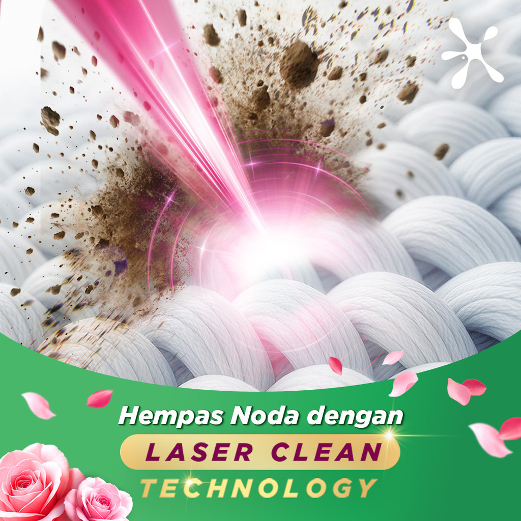 RINSO Molto Detergen Cair Konsentrat Korean Strawberry Anti Bau & Apek 510 ML x2 - Gambar 4