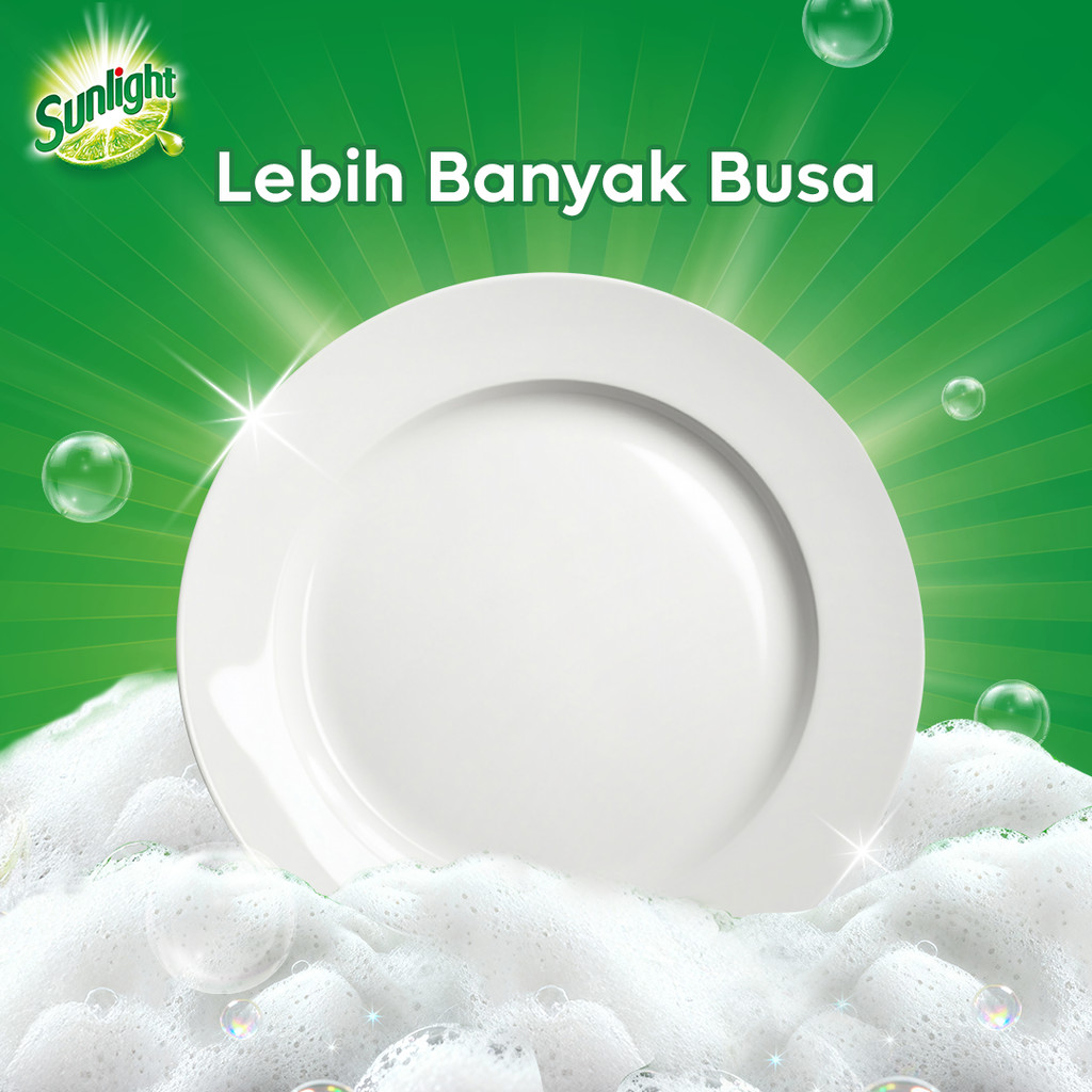 SUNLIGHT SABUN CUCI PIRING JERUK NIPIS REFILL 910GR x3 - Gambar 4