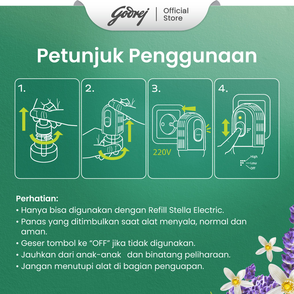 Stella Air Freshener Electric Refill Jasmine + Lavender - Pengharum Pewangi Ruangan Elektrik - Gambar 4