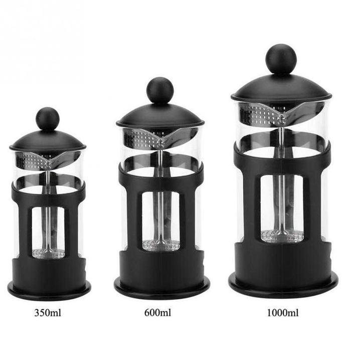 Terbaik PROMO Teko Kopi French Press Coffee Coffee Press and Tea Plunger Press Kopi Hitam 350ml dan 600ml Alat Seduh Kopi Teh Tahan Panas Dingin Paling keren - Gambar 4