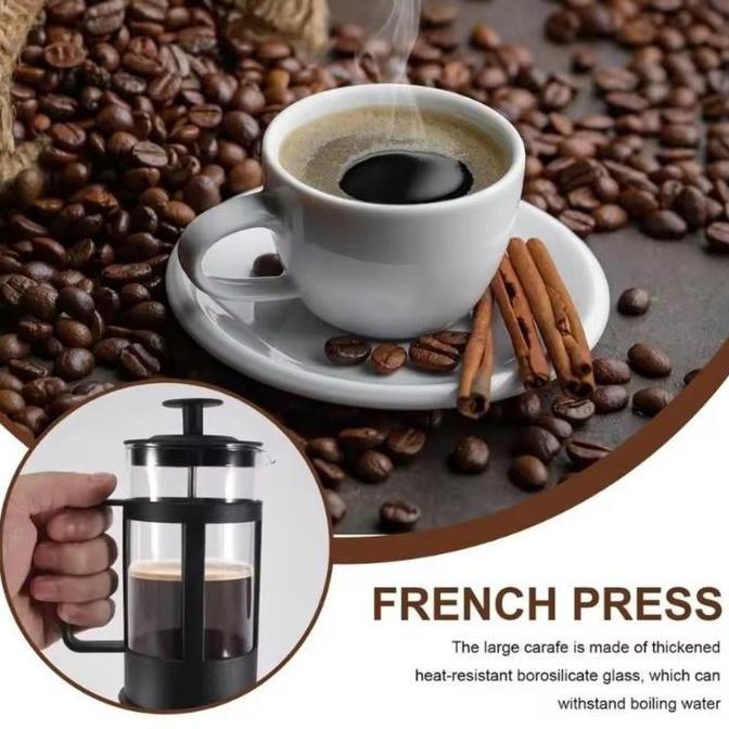 Terbaik Vinnatsu Teko Pembuat Kopi French Press Stainless Steel 304 350ML 600ML Tahan Panas Dilengkapi Filter Dan Pegangan Paling keren - Gambar 3