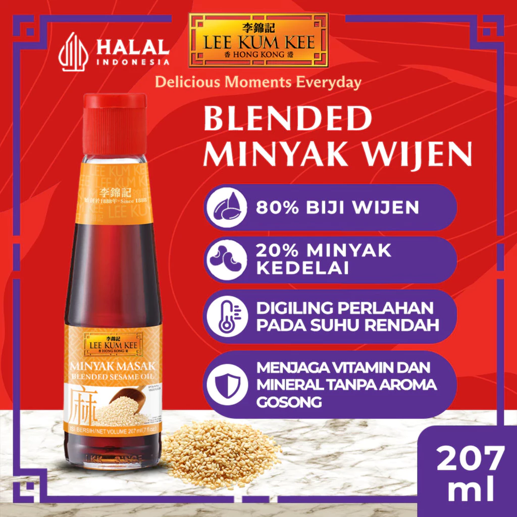Lee Kum Kee Blended Sesame Oil 207ml x 2 pcs - Gambar 2