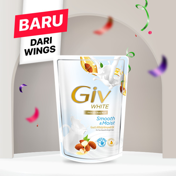 Giv White Sabun Mandi Cair Goats Milk & Almond 400ml x2 - Gambar 3