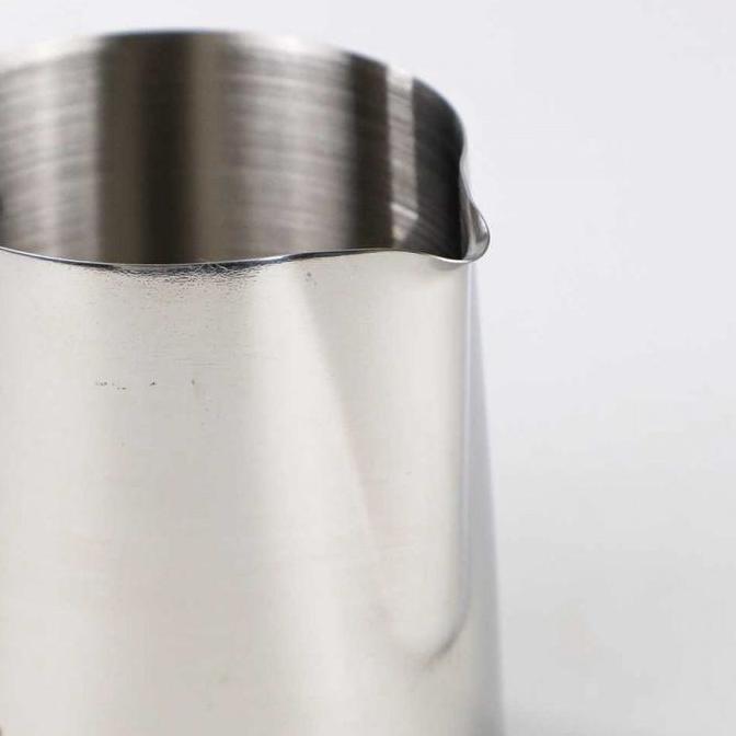 Terbaik [EZ] Gelas Milk Jug Kopi Espresso Latte Art - J068 Teko susu, ketel Stainless Steel dengan tutup Espresso kopi uap Barista Latte cappucino Paling keren - Gambar 4