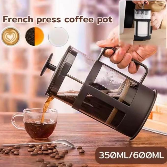 Terbaik Vinnatsu Teko Pembuat Kopi French Press Stainless Steel 304 350ML 600ML Tahan Panas Dilengkapi Filter Dan Pegangan Paling keren - Gambar 4