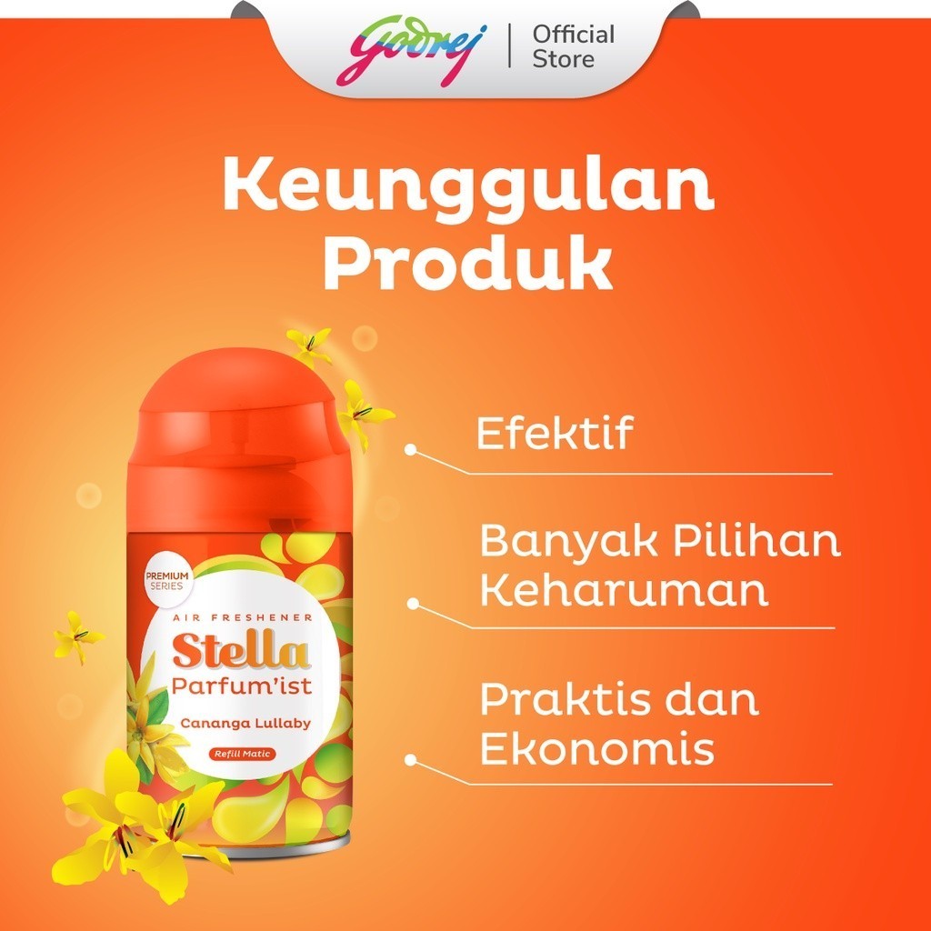 Stella Matic Refill Royal Kenanga 160+65ml x2 - Pengharum Ruangan Otomatis - Gambar 2