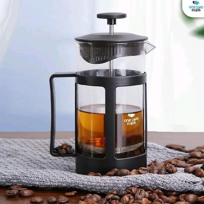 Terbaik One Two Cups Teko Kopi French Press Coffee Maker Pot Plunger Glass - FN40 Paling keren - Gambar 4