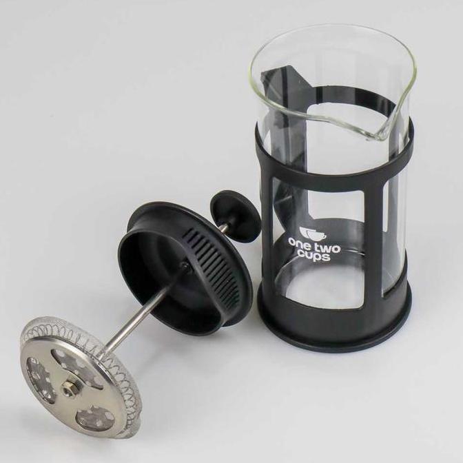 Terbaik Teko Kopi One Two Cups Teko Kopi Alat French Press Coffee Maker Pot 300-1000ML- Black Paling keren - Gambar 3