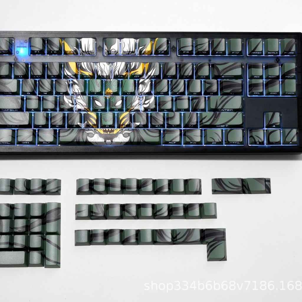 Orlon Theme Keycap Side Engraving Translucent PBT Creative Personalized ...