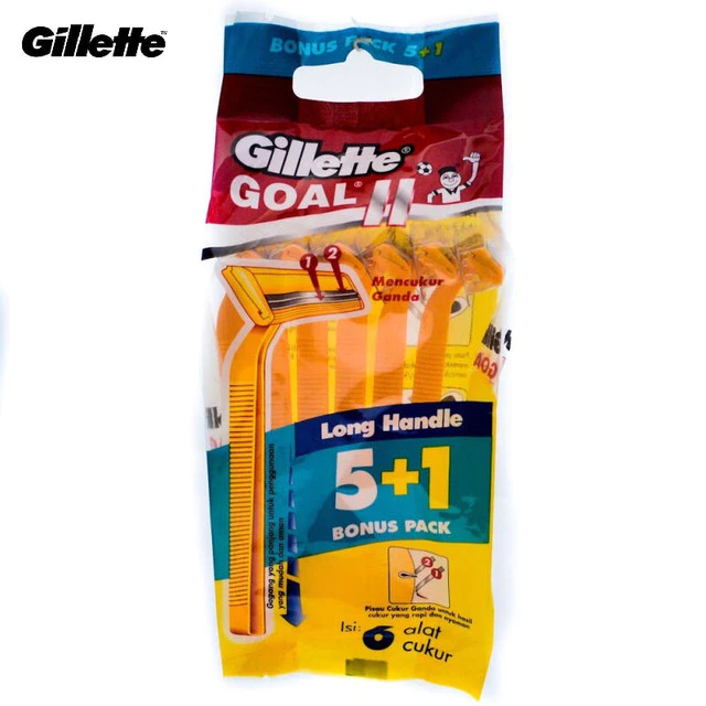 Gillette Alat Cukur Goal 2 Isi 5+1 Razor Pisau Cukur x3 - Gambar 2