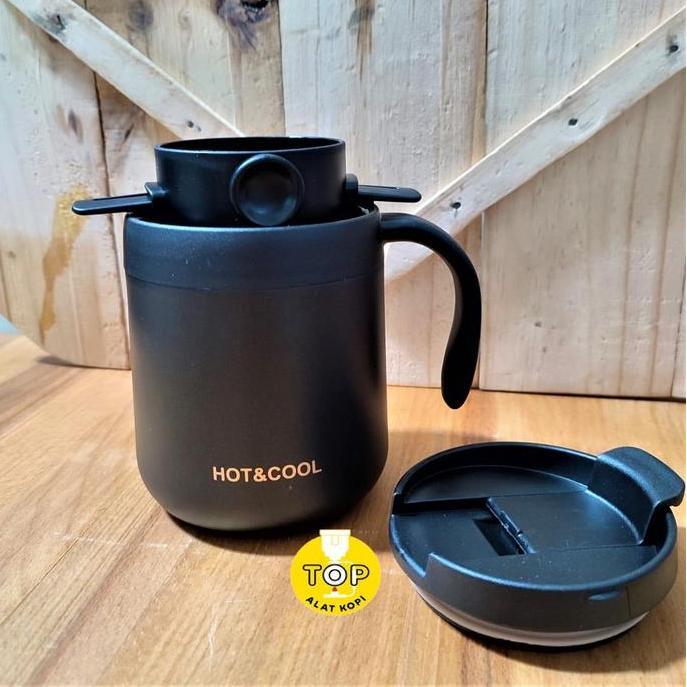 Terbaik Tumbler mug coffee set paket cone dripper tea kopi stainless Promo Paling keren