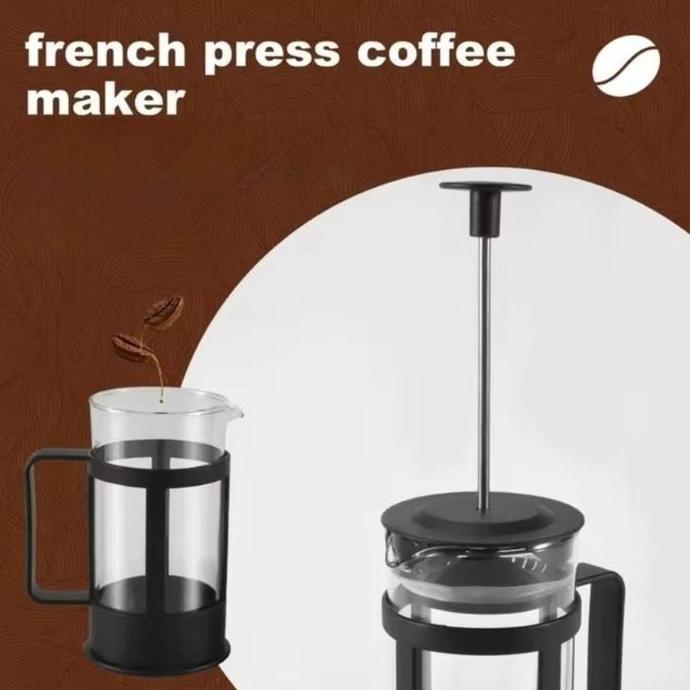Terbaik Vinnatsu Teko Pembuat Kopi French Press Stainless Steel 304 350ML 600ML Tahan Panas Dilengkapi Filter Dan Pegangan Paling keren