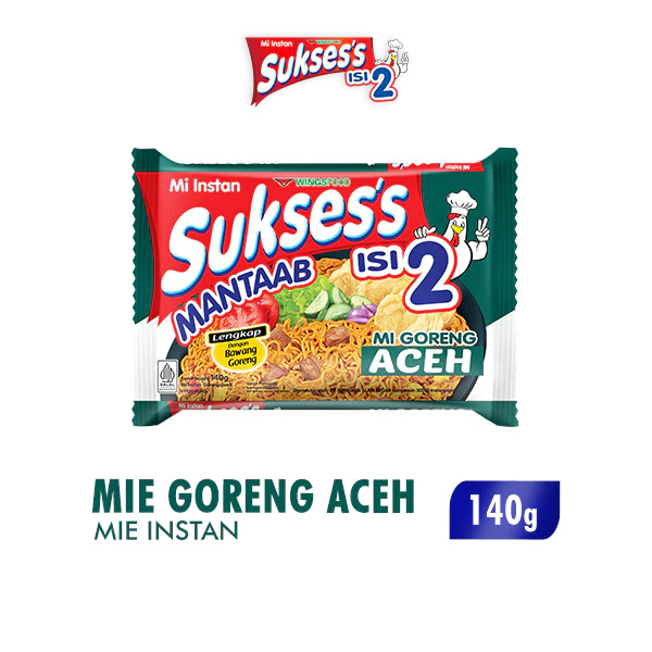 Suksess Mie Instan Goreng Aceh 140 gr x3 - Gambar 2