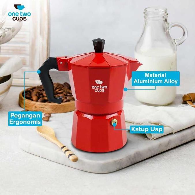 Terbaik Mokapot Aluminum 1 2 3 6 9 12 Teko Pembuat Kopi Espresso Instan on Stove 50ml 100ml 150ml 300ml 450ml 600ml Paling keren - Gambar 4