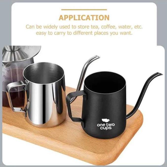 Terbaik Teko Kopi Leher Angsa 250ml 350ml Drip Kettle Cup V60 Cerek Pemanas Air Stainless Steel 304 Paling keren - Gambar 2