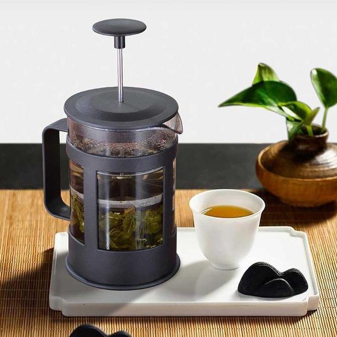 Terbaik PROMO Teko Kopi French Press Coffee Coffee Press and Tea Plunger Press Kopi Hitam 350ml dan 600ml Alat Seduh Kopi Teh Tahan Panas Dingin Paling keren - Gambar 3