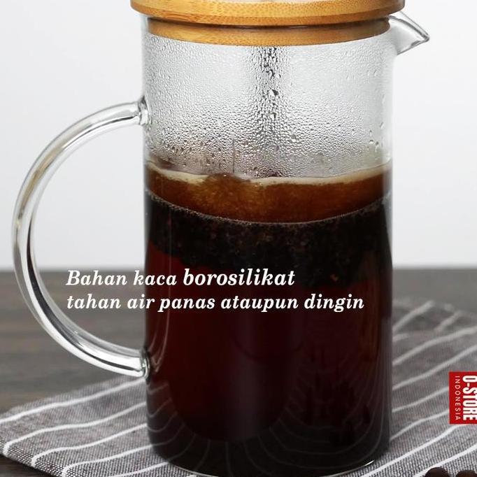 Terbaik Teko Seduh Kopi Manual Kaca Press Coffe Maker Pembuat Kopi Manual French Press Teko Kopi Coffe Pot Arezo II Paling keren - Gambar 4