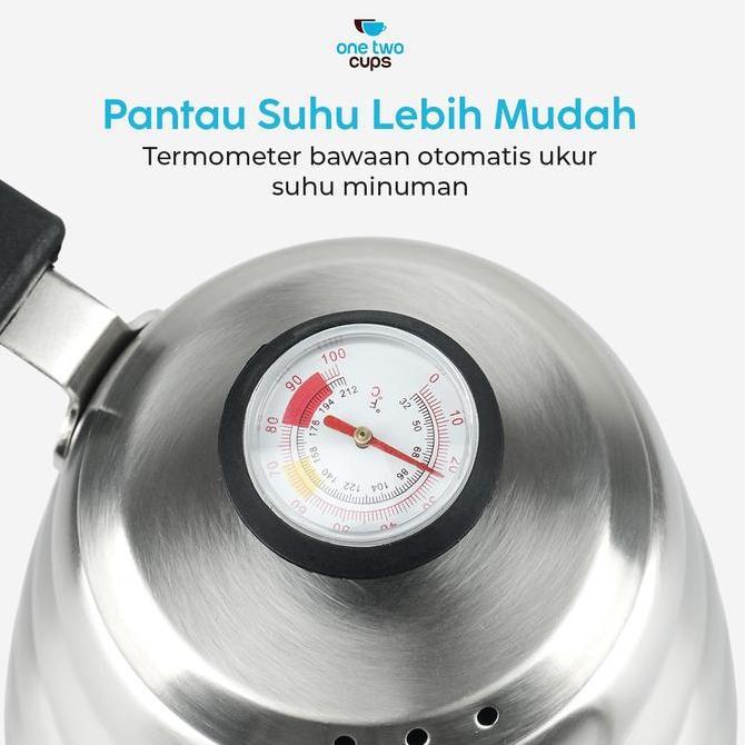 Terbaik One Two Cups Teko Kopi Leher Angsa Thermometer Pour Over Drip Kettle - RT-20 Paling keren - Gambar 4