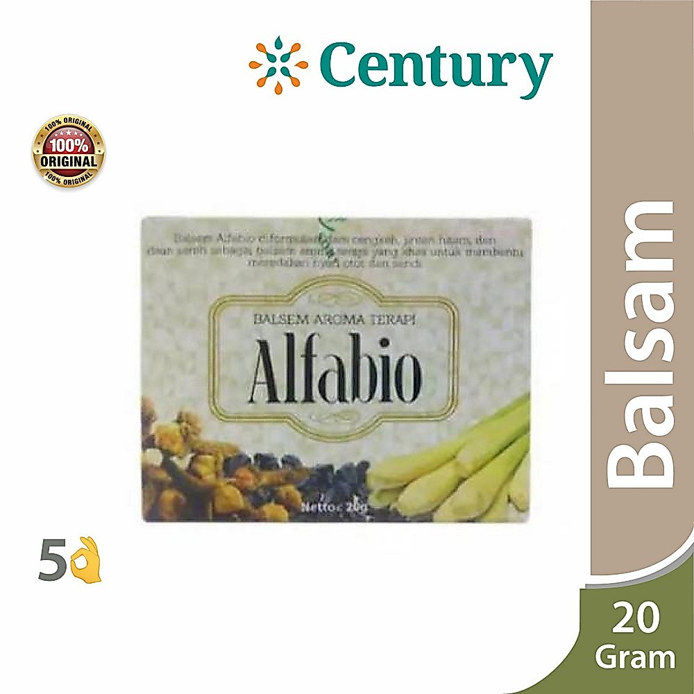 Alfabio Balsem Aroma Terapi 20gr / Alfa bio / Nyeri Otot / Nyeri Sendi / Keseleo / Masuk Angin