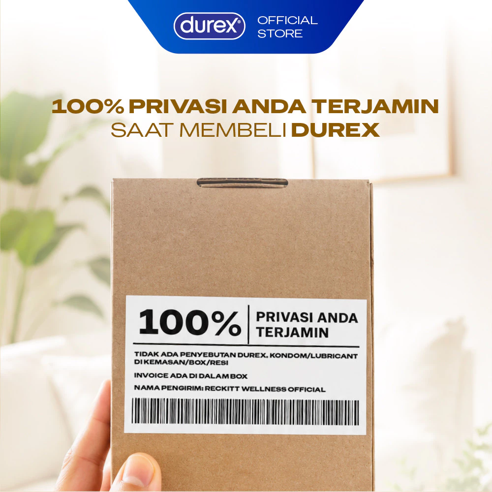 (BARU!) Durex 003 Thin Feel Condom - 10sc & Durex Strawberry Pelumas 50ml Bottle (Bundle Kondom Tipis Untuk Sensasi Lebih Natural Dilengkapi Pelumas & Lubricant Water Based) - Gambar 3