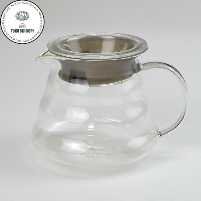 Terbaik V60 Cloud Coffee Server Teko Kopi Teh Kaca / V60 Kettle - 360 ml Paling keren