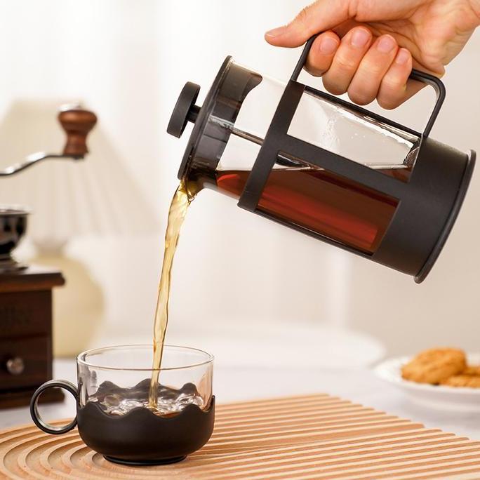 Terbaik French Press - Teko Saringan Kopi Teh - Coffee Plunger Maker Pot 300 600 800 1000mL Paling keren