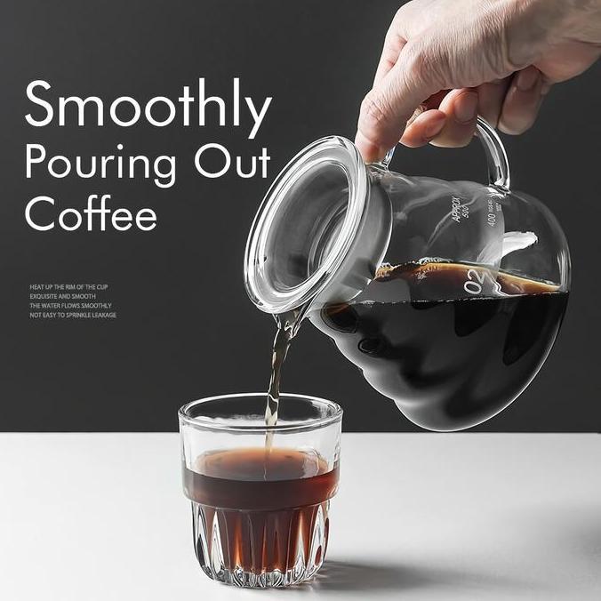 Terbaik Teko Tempat Kopi Kaca Coffee Pot Maker Server Barista Glas Tahan Panas Paling keren - Gambar 2