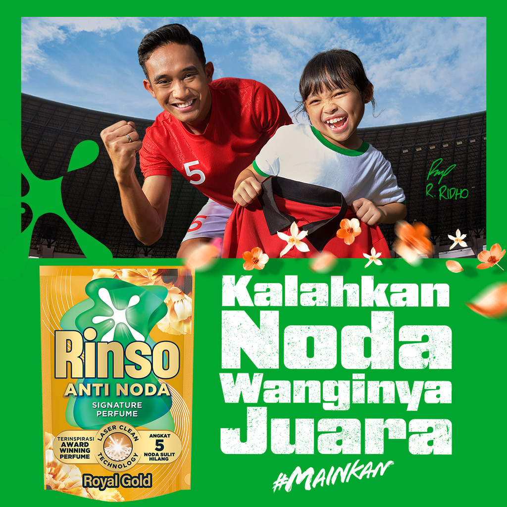 [Extra Isi 35%] Rinso Baru Detergen Cair Varian Royal Gold 700g x2 - Gambar 4