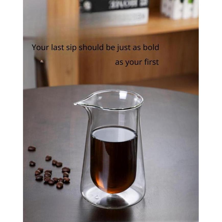 Terbaik Breve IsoTemp 400 ml Double Walled Glass Coffee Server Teko Kopi Filter Manual Brew V60 Paling keren - Gambar 4