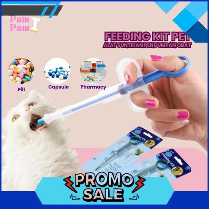 Feeding Kit Pill Tablet Launcher Tool for Dogs and Cats Animal Medicine ...
