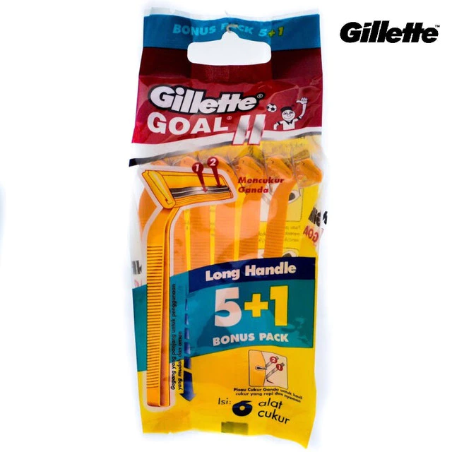 Gillette Alat Cukur Goal 2 Isi 5+1 Razor Pisau Cukur x3 - Gambar 3