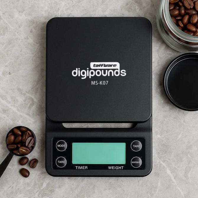 Terbaik One Two Cups Paket Alat Seduh Kopi V60 Dripper Manual Home Brew (Timbangan, Teko Leher Angsa, Server Kaca, V60 Dripper Ceramic Plastik, Paper Filter)/ Filter Penyaring Coffee Hitam Putih Paling keren - Gambar 2