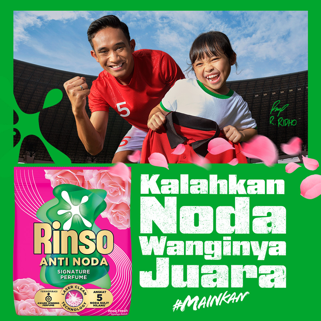 [Lebih Hemat 25%] Rinso Baru Detergen Bubuk Varian Rose Fresh 1440g x3 - Gambar 4