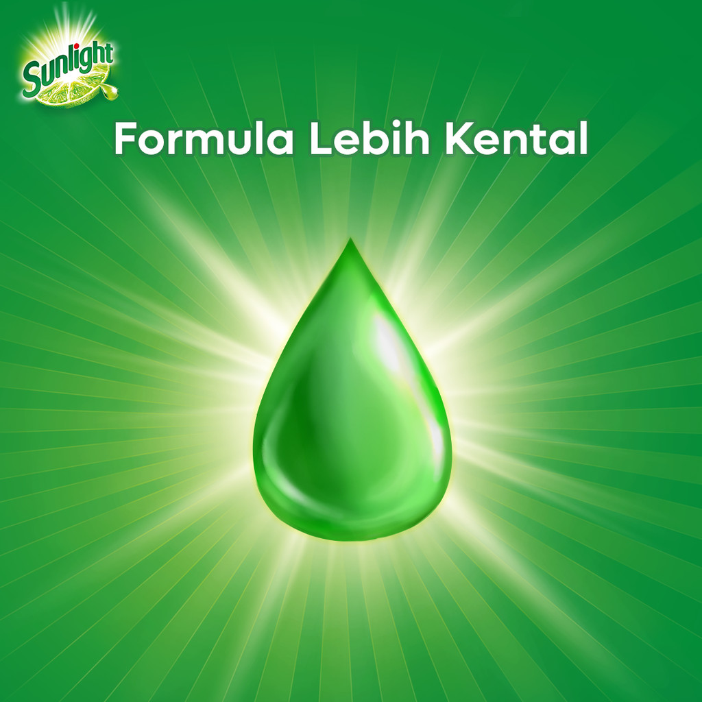 SUNLIGHT SABUN CUCI PIRING JERUK NIPIS REFILL 910GR x3 - Gambar 3