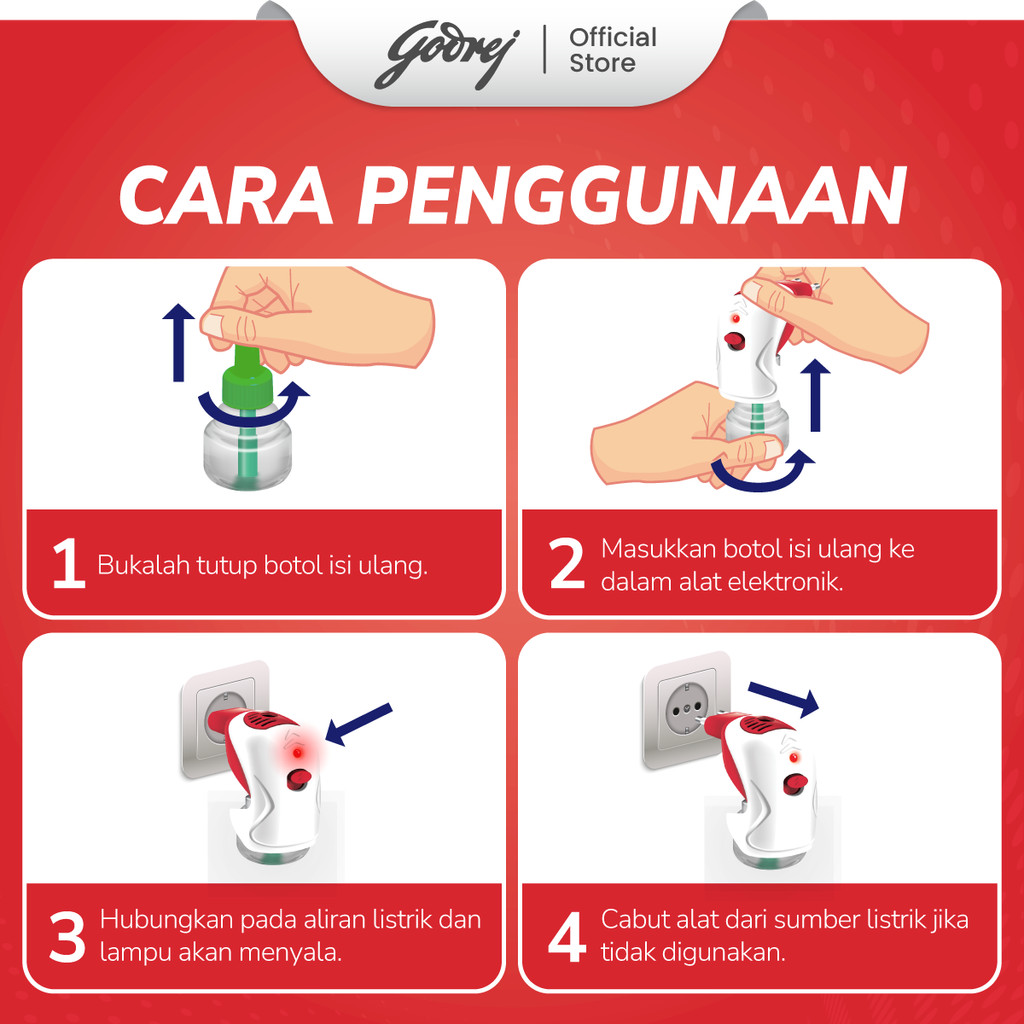 Hit Good Knight Refill Pink Blossom Multipack x2 - Refill Obat Nyamuk Elektrik - Bunuh Nyamuk Penyebab Demam Berdarah (DBD) - Gambar 4