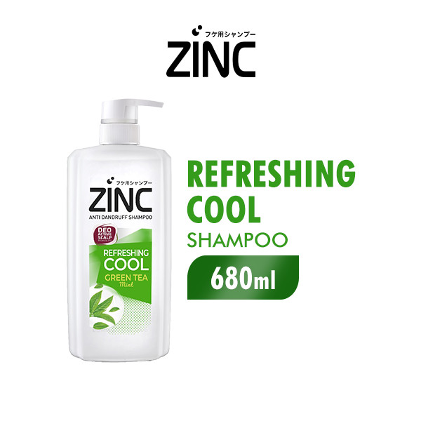 Zinc Shampoo Refreshing Cool Botol 680 ml x3 Free Tas Sepatu - Gambar 3