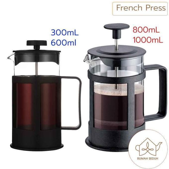 Terbaik French Press - Teko Saringan Kopi Teh - Coffee Plunger Maker Pot 300 600 800 1000mL Paling keren - Gambar 2