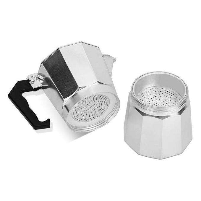 Terbaik Moka Pot Teko Stovetop Coffee Filter COFFEE MAKER 100ml/150ml/300ml Paling keren - Gambar 2