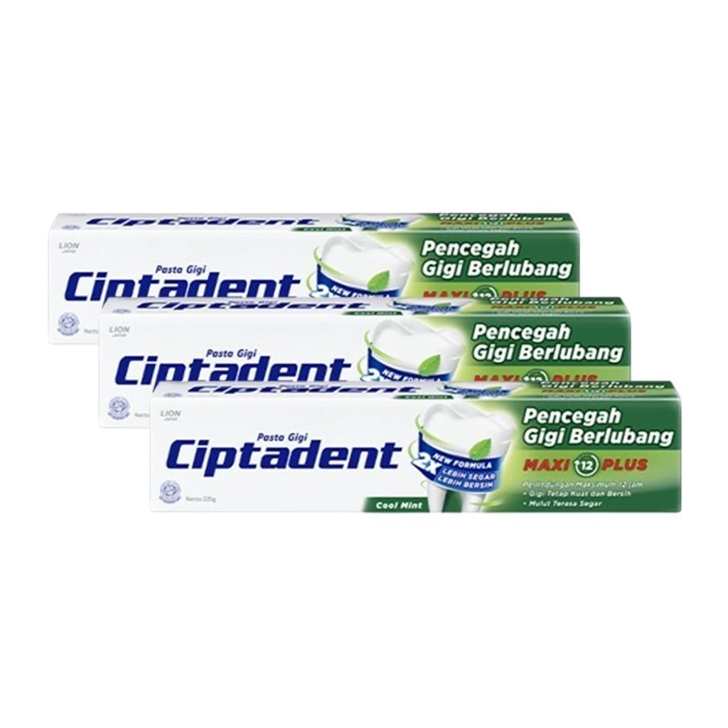 [B2G1] Ciptadent Pasta Gigi Maxi Jumbo Cool Mint 225Gr - Gambar 3