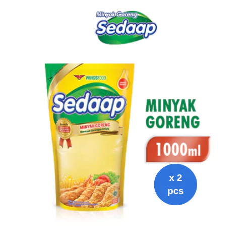 Sedaap Minyak Goreng Pouch 1 L x 2 pcs