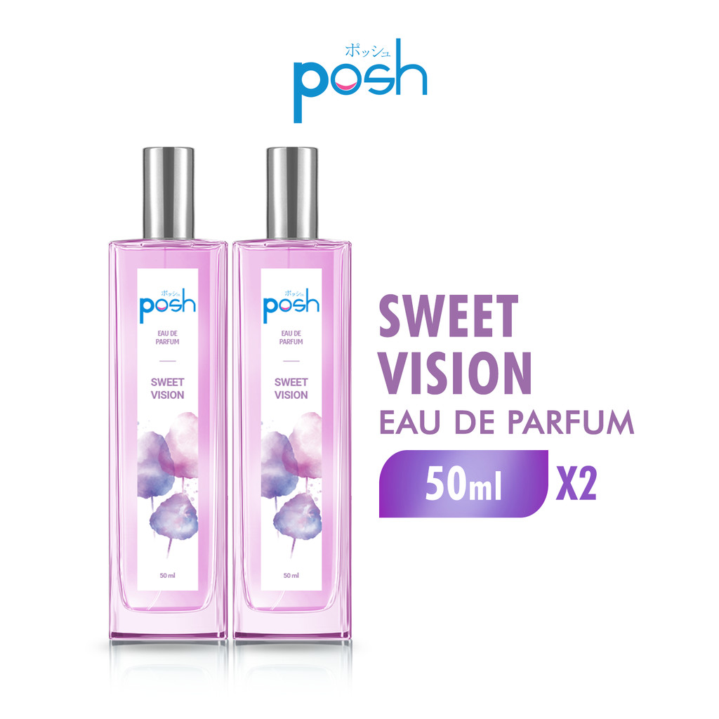 Posh Girls Eau de Parfum Sweet Vision Wanita EDP 50 ml x2