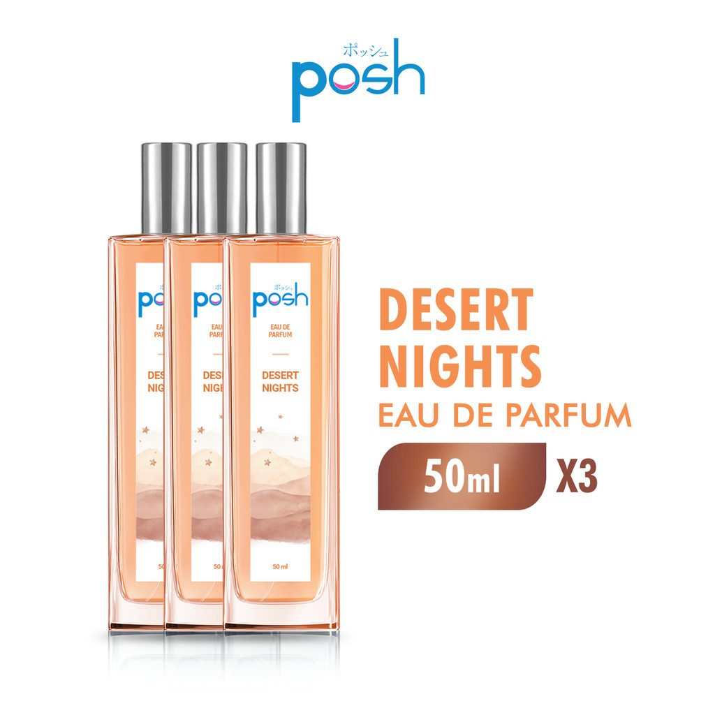 Posh Girls Eau de Parfum Desert Night Wanita EDP 50 ml x3
