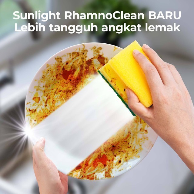 Sunlight Sabun Cuci Piring Anti Bau 600gr x3 - Gambar 4